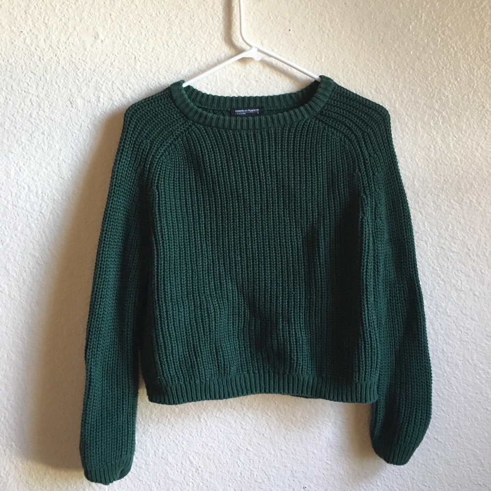 American Apparel Cropped Fisherman’s Pullover